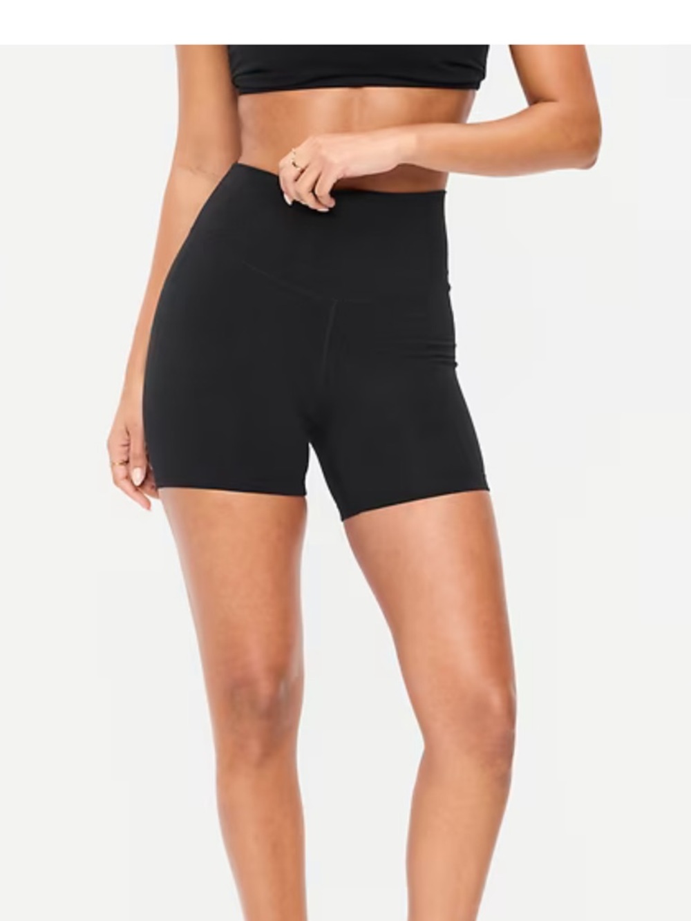 NWT Old Navy High-Waisted PowerChill Biker Shorts 5-inch inseam S